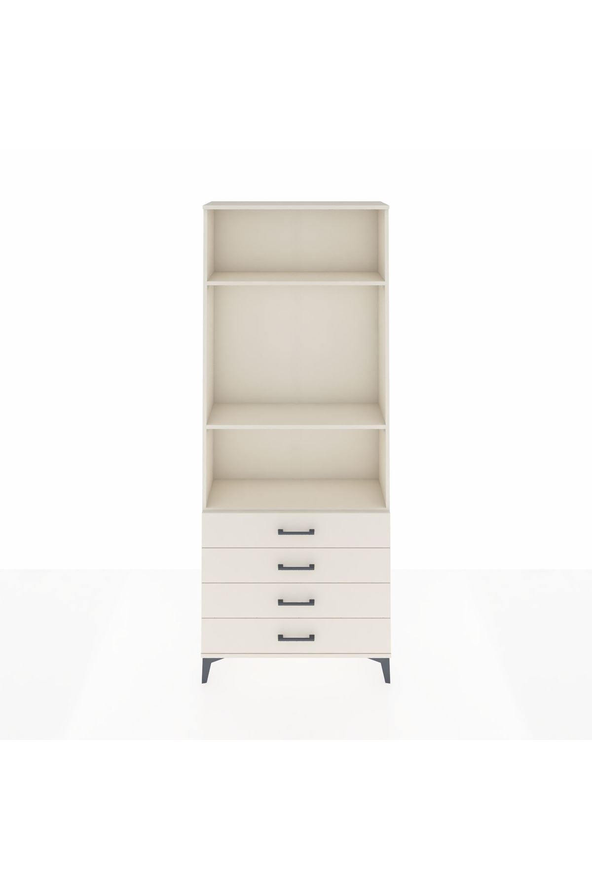 Arges Dolap 3 Raflı 4 Çekmeceli 88x30x221 - S30M045V1A