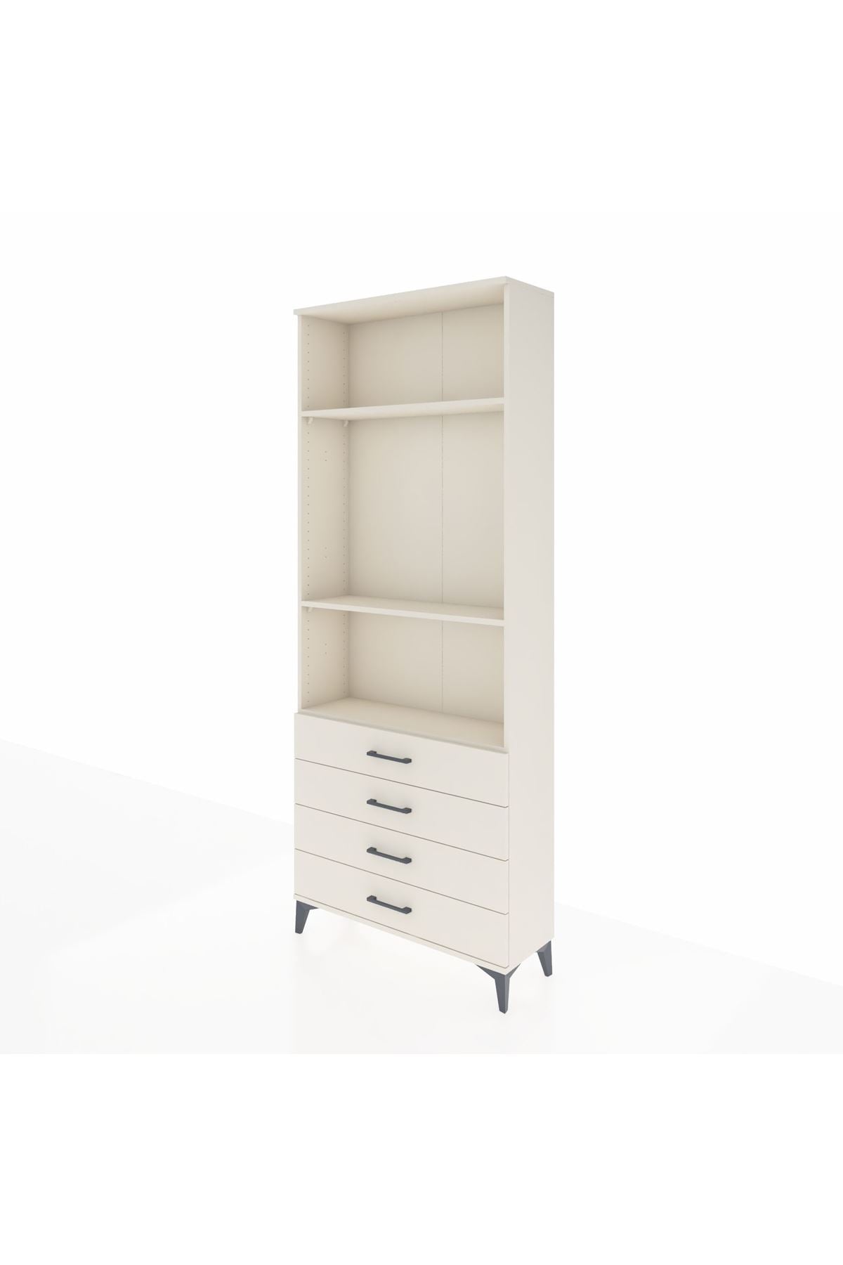Arges Dolap 3 Raflı 4 Çekmeceli 88x30x221 - S30M045V1A