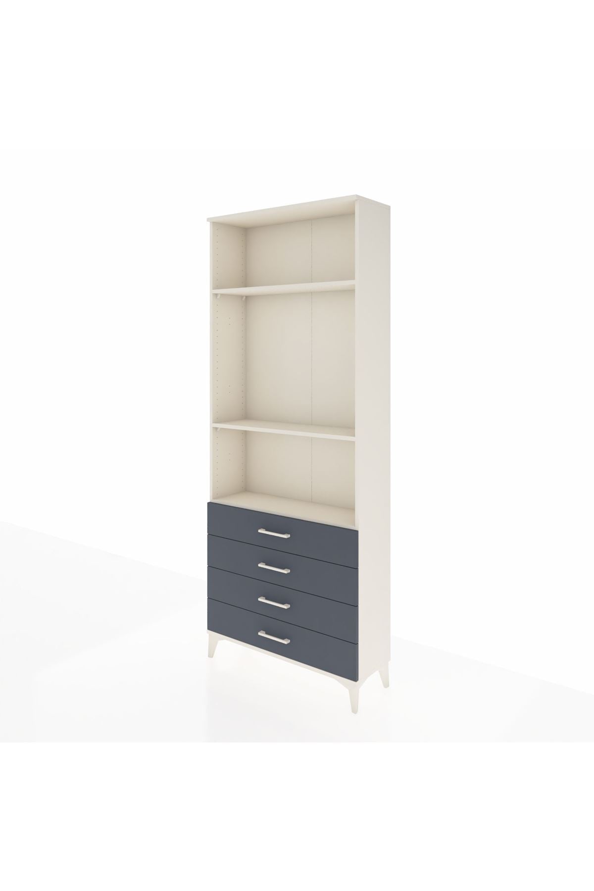 Arges Dolap 3 Raflı 4 Çekmeceli 88x30x221 - S30M045V2A