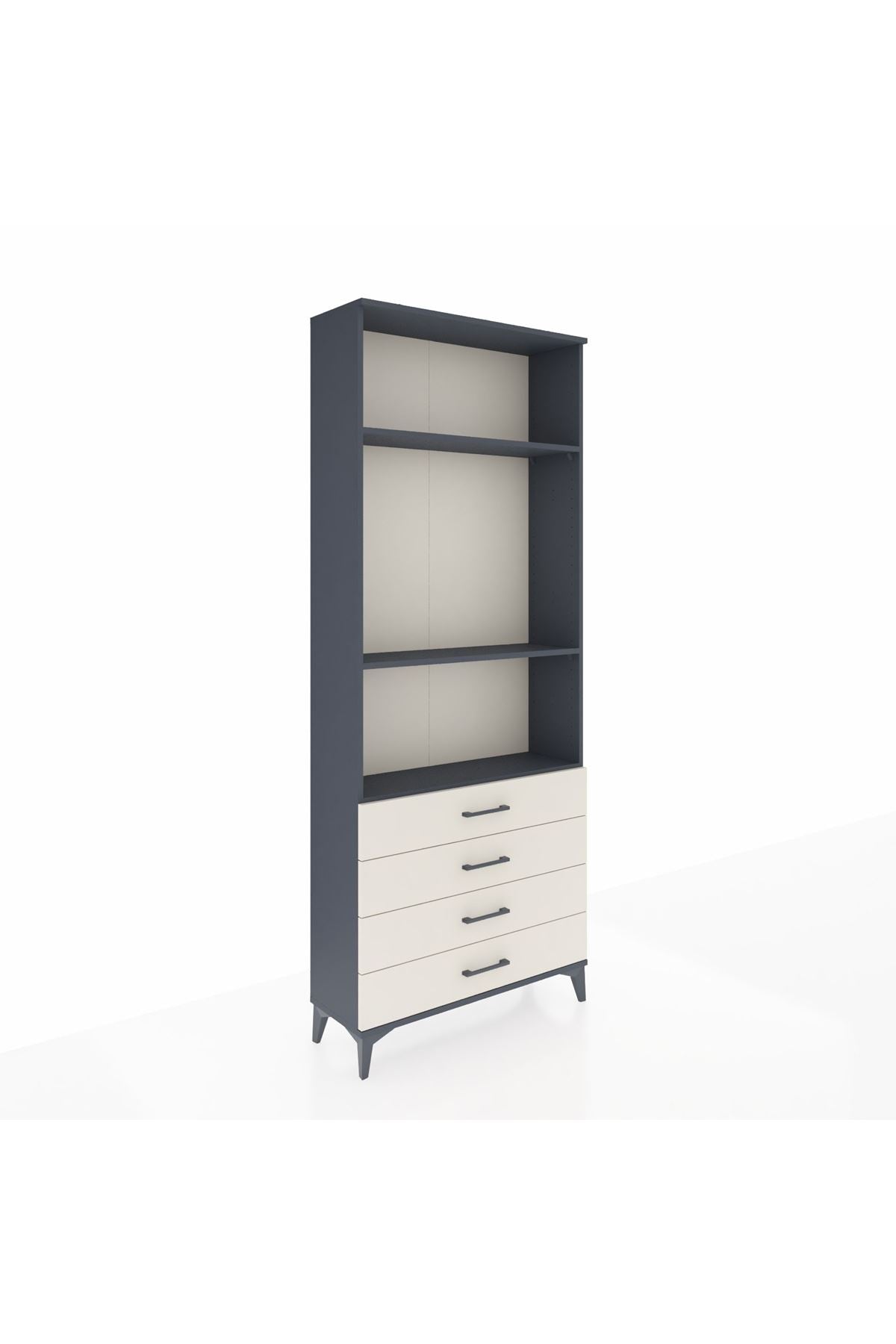 Arges Dolap 3 Raflı 4 Çekmeceli 88x30x221 - S30M045V4A