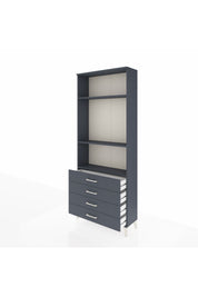 Arges Dolap 3 Raflı 4 Çekmeceli 88x30x221 - S30M045V5A