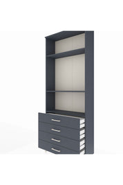 Arges Dolap 3 Raflı 4 Çekmeceli 88x30x221 - S30M045V5A