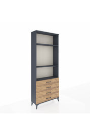 Arges Dolap 3 Raflı 4 Çekmeceli 88x30x221 - S30M045V6A