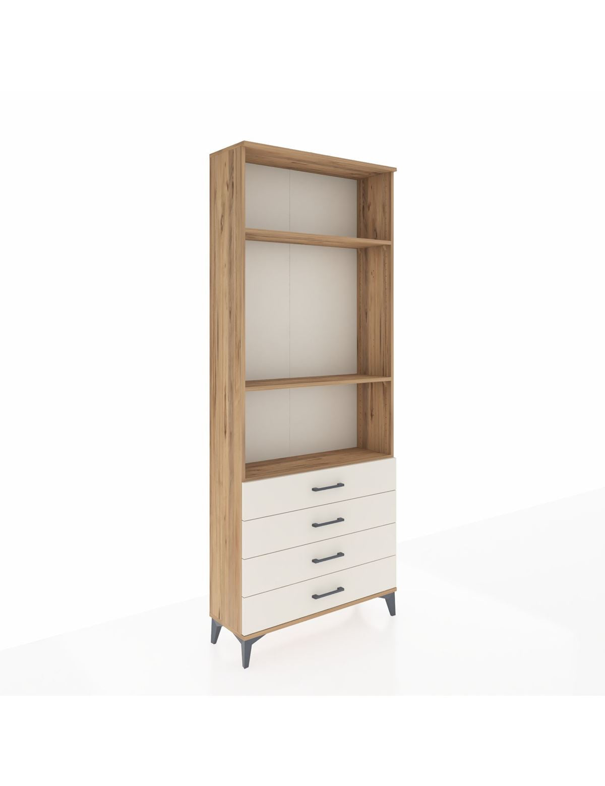 Arges Dolap 3 Raflı 4 Çekmeceli 88x30x221 - S30M045V7A