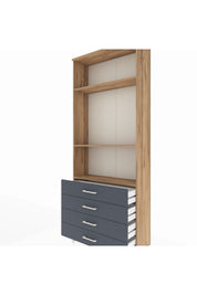 Arges Dolap 3 Raflı 4 Çekmeceli 88x30x221 - S30M045V8A