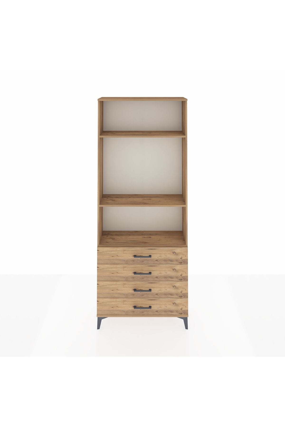 Arges Dolap 3 Raflı 4 Çekmeceli 88x30x221 - S30M045V9A