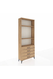 Arges Dolap 3 Raflı 4 Çekmeceli 88x30x221 - S30M045V9A