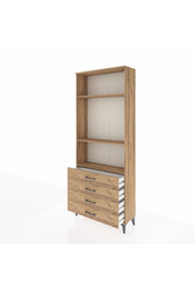 Arges Dolap 3 Raflı 4 Çekmeceli 88x30x221 - S30M045V9A