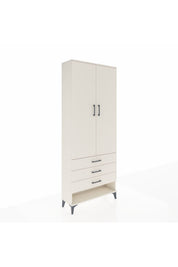 Arges Dolap 2 Raflı 3 Çekmeceli Tek Askılı 88x30x221 - S30M046V1A