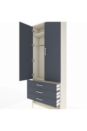 Arges Dolap 2 Raflı 3 Çekmeceli Tek Askılı 88x30x221 - S30M046V2A