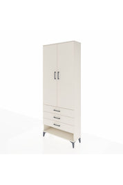 Arges Dolap 3 Raflı 3 Çekmeceli 2 Kapaklı 88x30x221 - S30M047V1A
