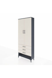 Arges Dolap 3 Raflı 3 Çekmeceli 2 Kapaklı 88x30x221 - S30M047V4A