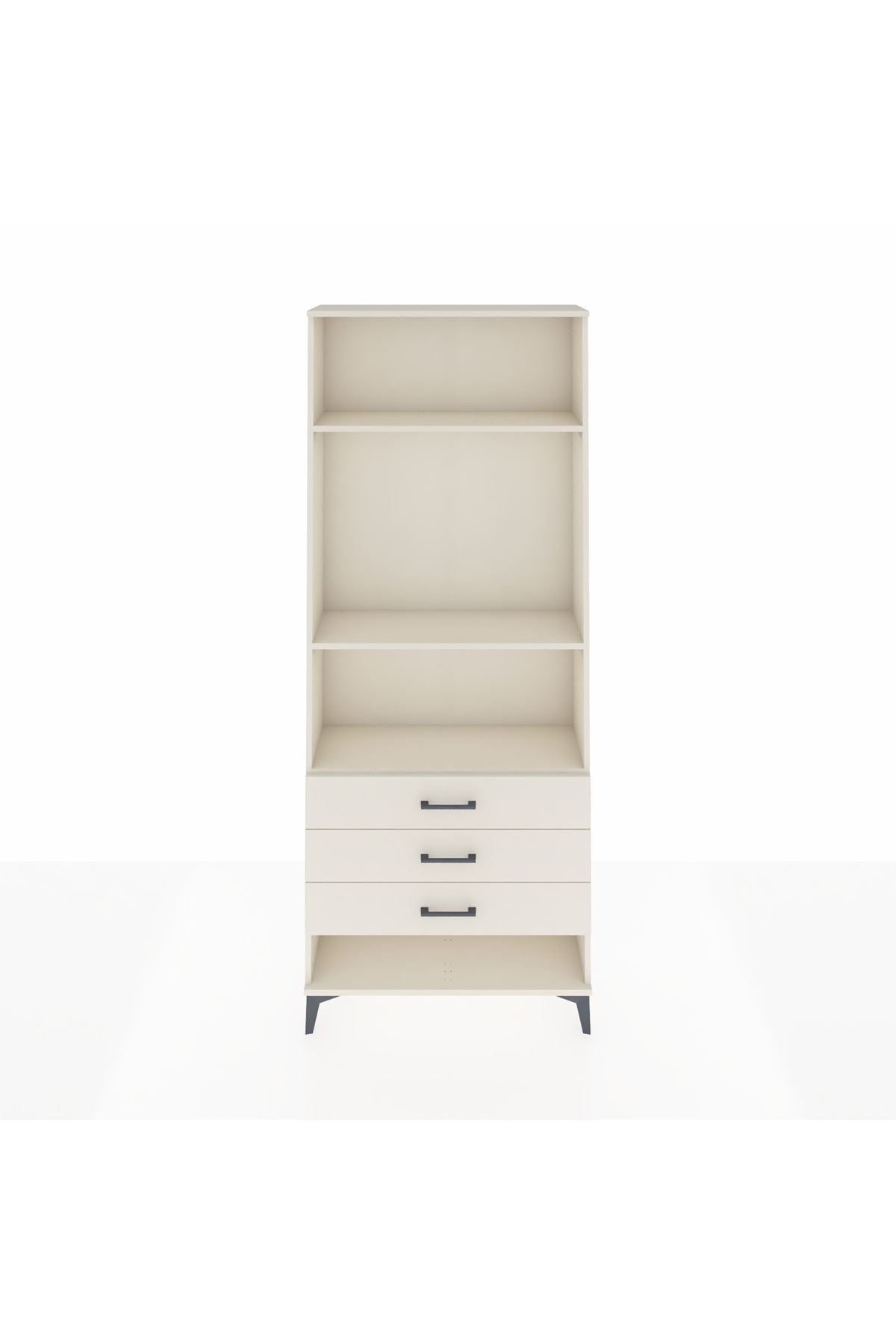 Arges Dolap 3 Raflı 3 Çekmeceli 88x30x221 - S30M048V1A