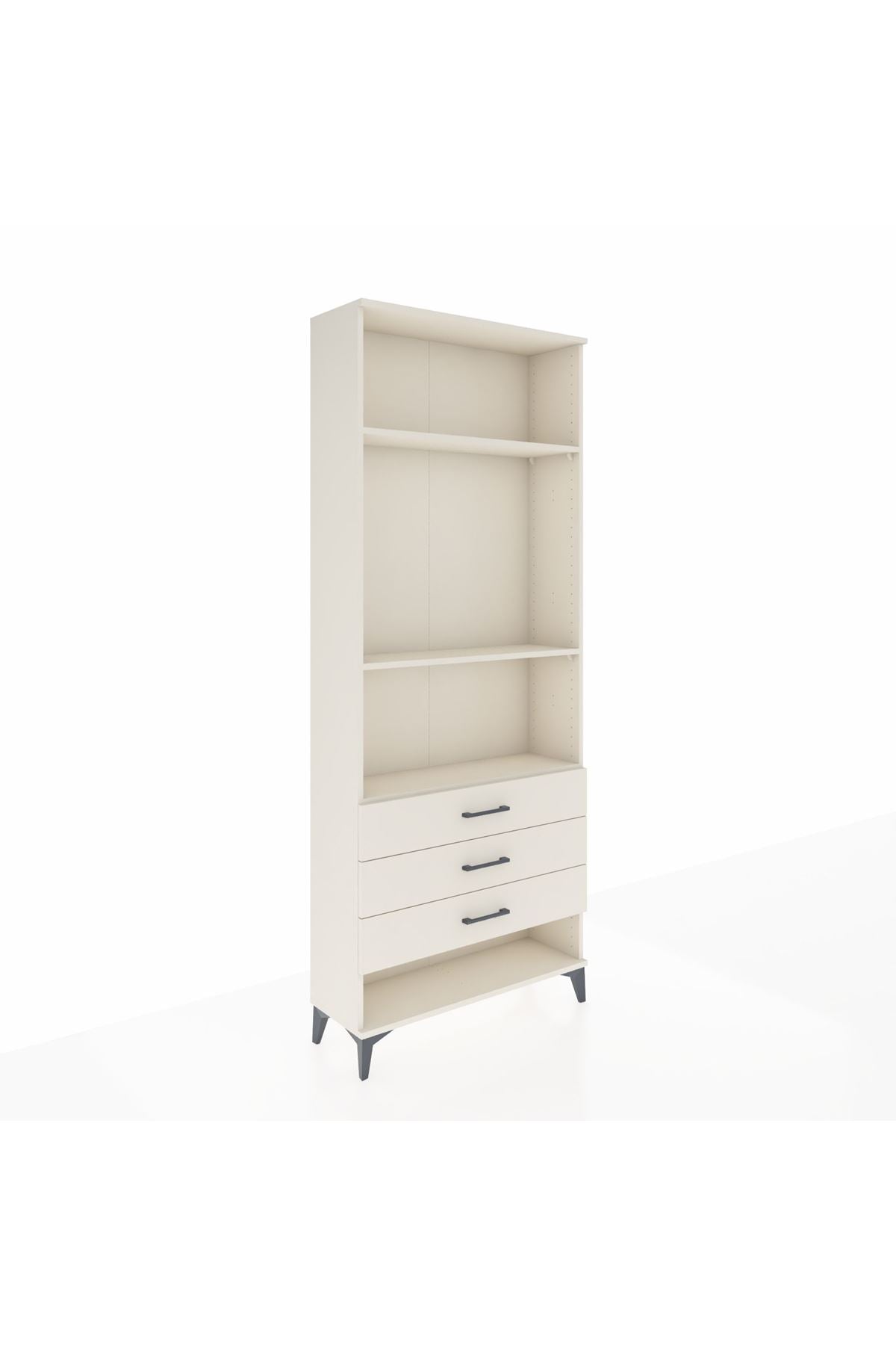 Arges Dolap 3 Raflı 3 Çekmeceli 88x30x221 - S30M048V1A