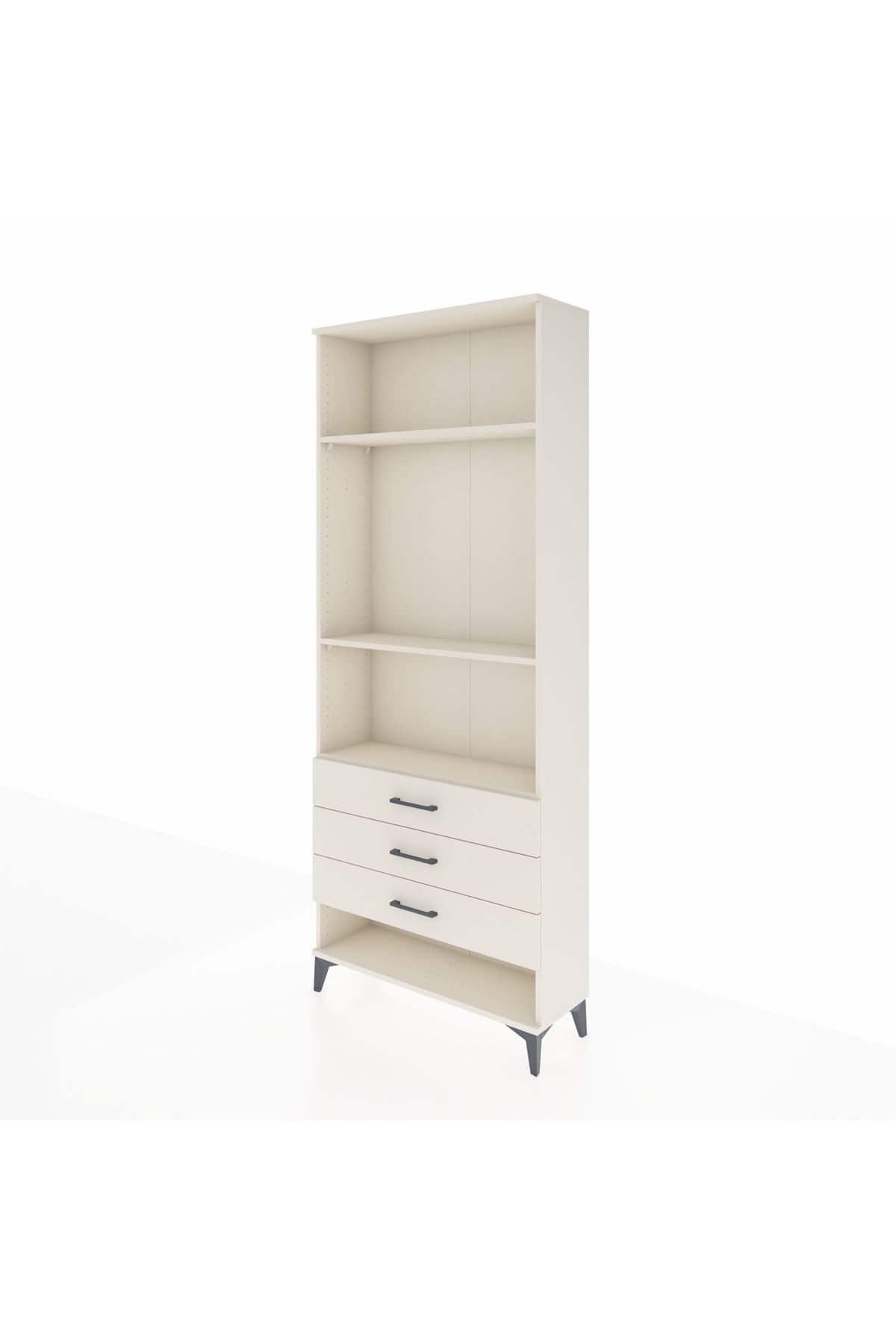 Arges Dolap 3 Raflı 3 Çekmeceli 88x30x221 - S30M048V1A