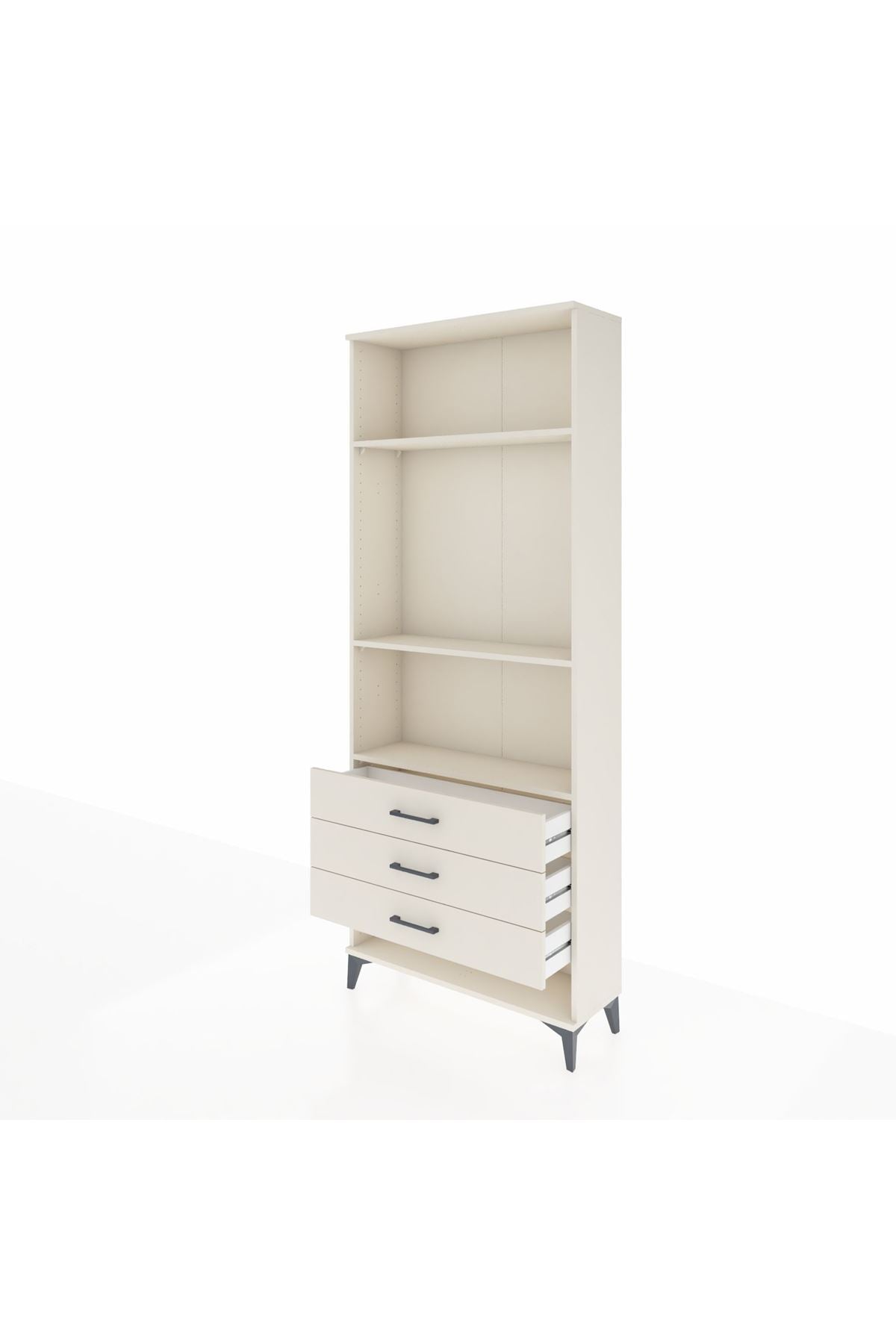 Arges Dolap 3 Raflı 3 Çekmeceli 88x30x221 - S30M048V1A