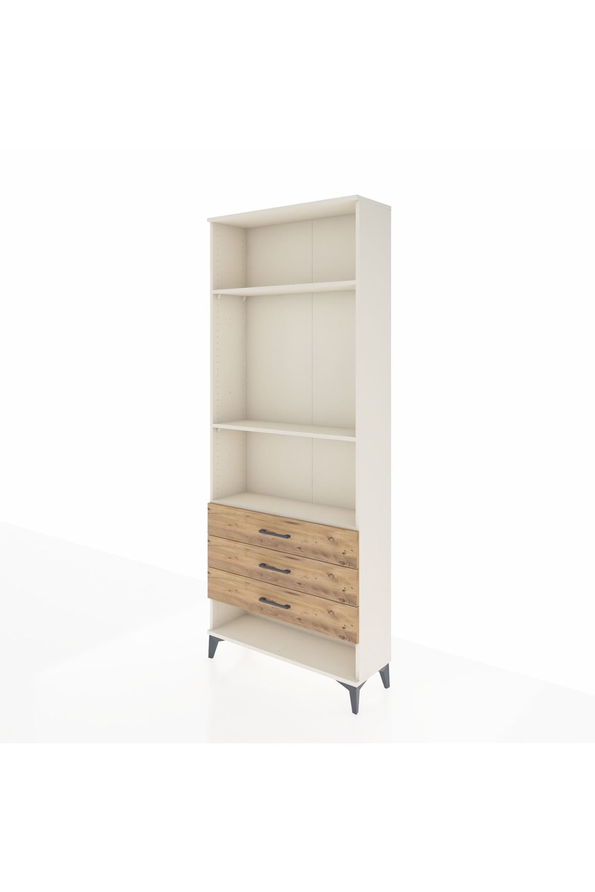 Arges Dolap 3 Raflı 3 Çekmeceli 88x30x221 - S30M048V3A