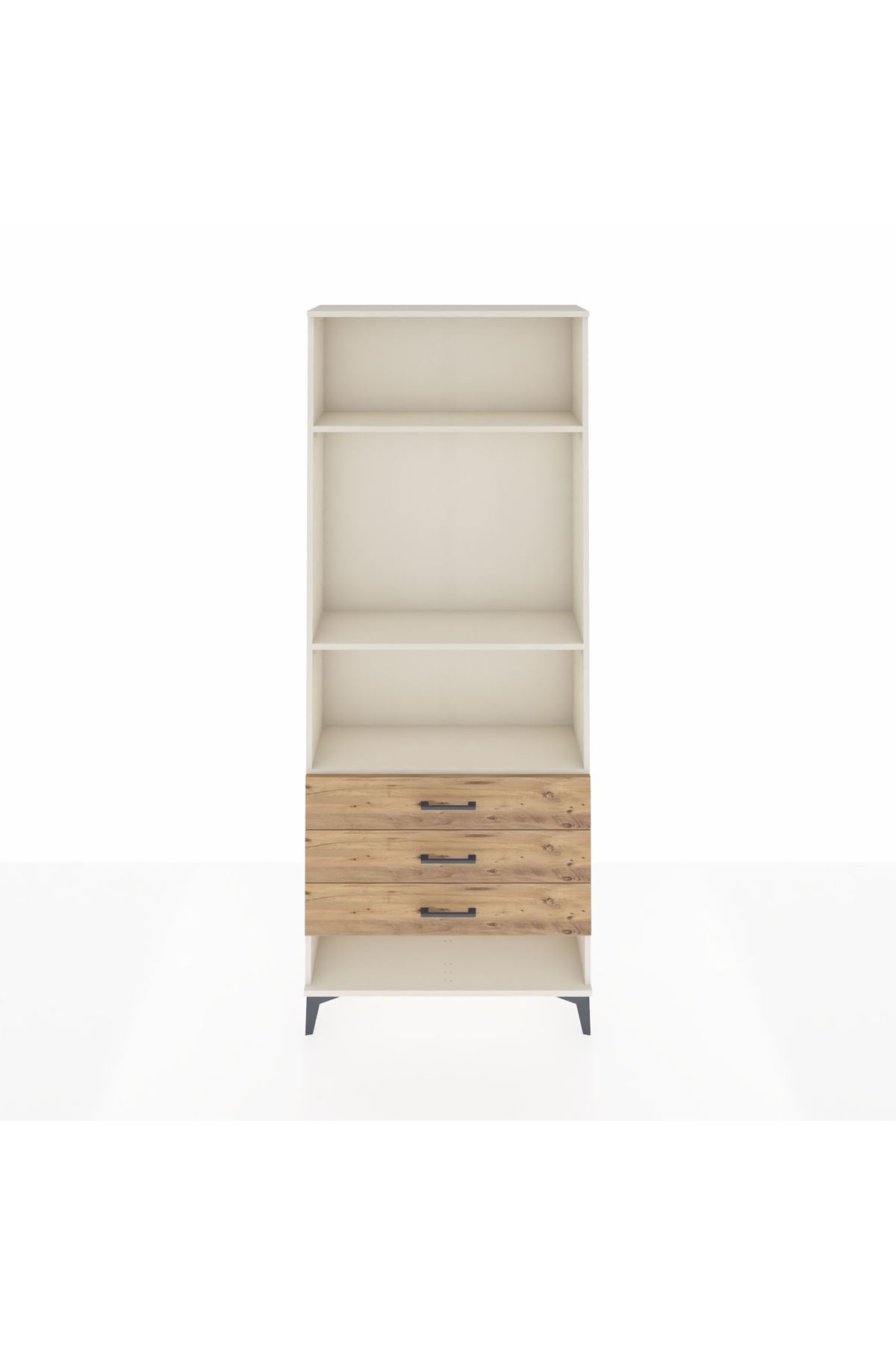 Arges Dolap 3 Raflı 3 Çekmeceli 88x30x221 - S30M048V3A