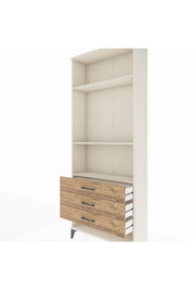 Arges Dolap 3 Raflı 3 Çekmeceli 88x30x221 - S30M048V3A