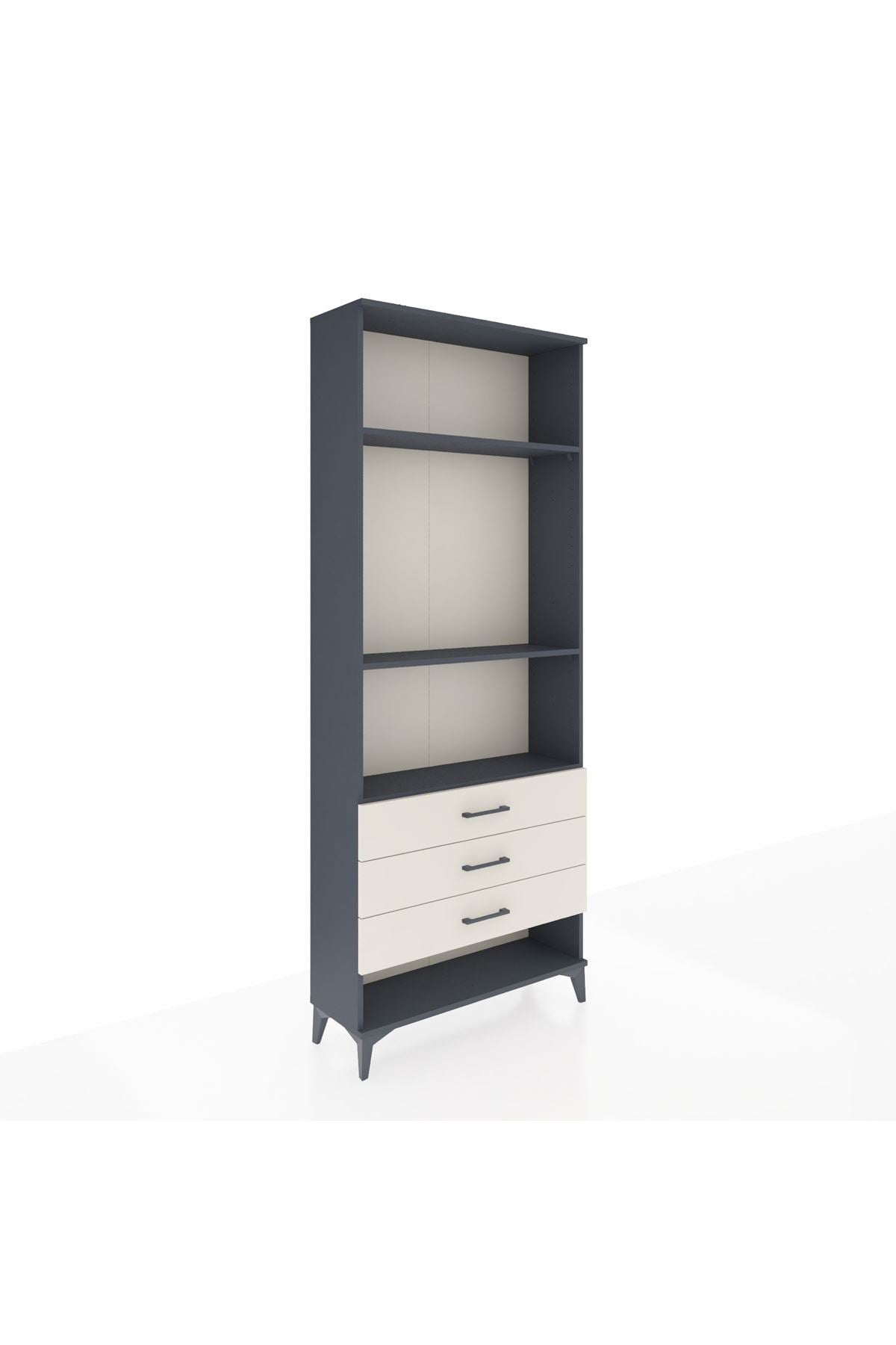 Arges Dolap 3 Raflı 3 Çekmeceli 88x30x221 - S30M048V4A