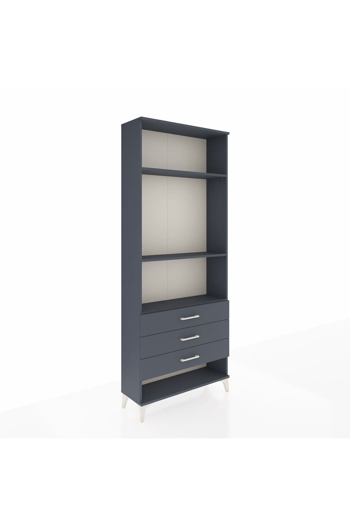 Arges Dolap 3 Raflı 3 Çekmeceli 88x30x221 - S30M048V5A