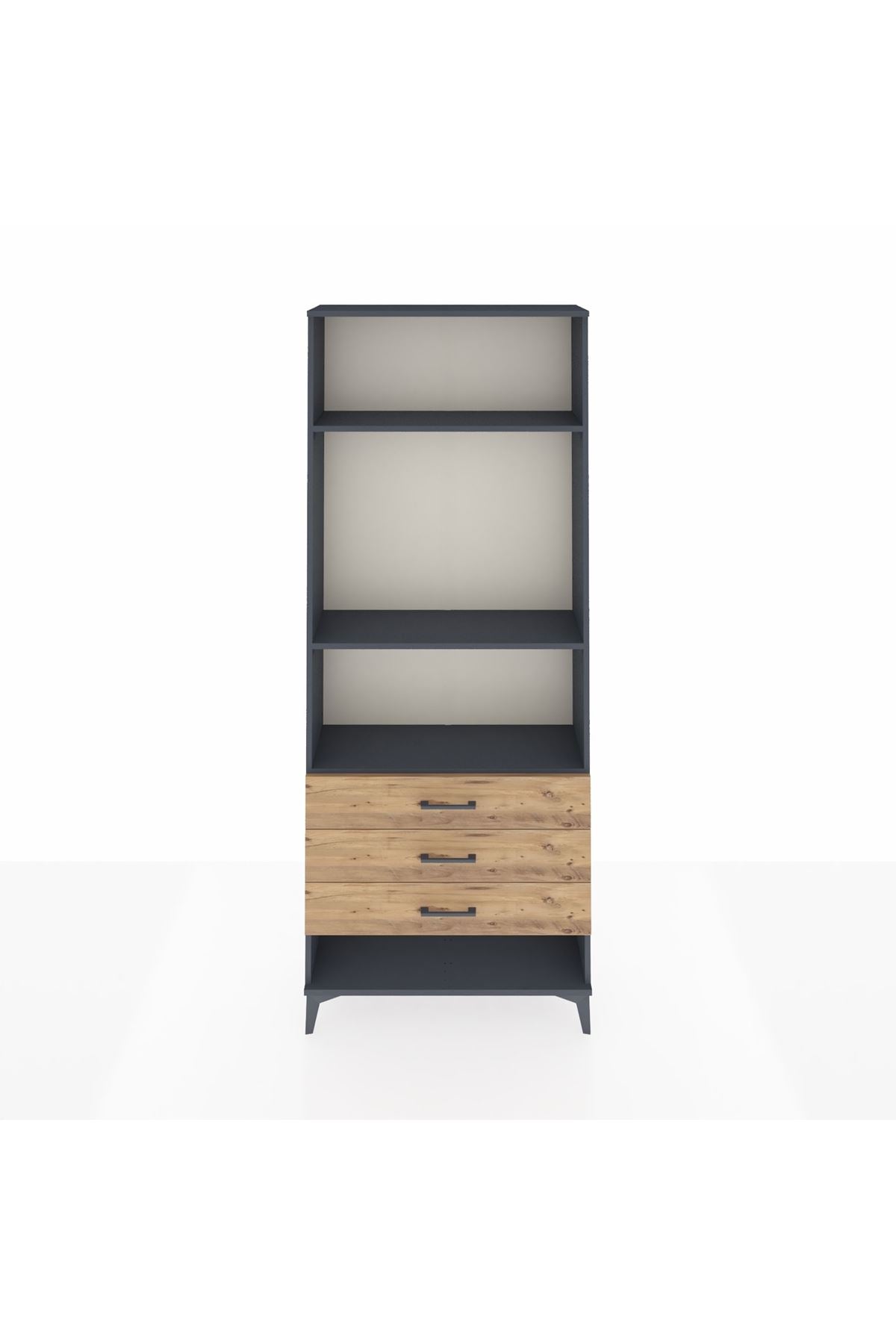 Arges Dolap 3 Raflı 3 Çekmeceli 88x30x221 - S30M048V6A