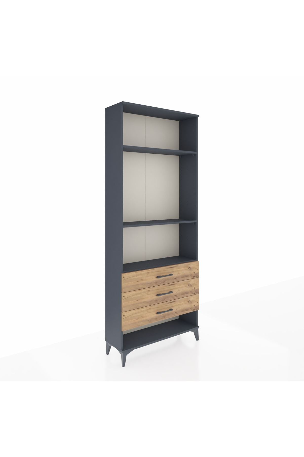Arges Dolap 3 Raflı 3 Çekmeceli 88x30x221 - S30M048V6A
