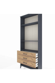 Arges Dolap 3 Raflı 3 Çekmeceli 88x30x221 - S30M048V6A