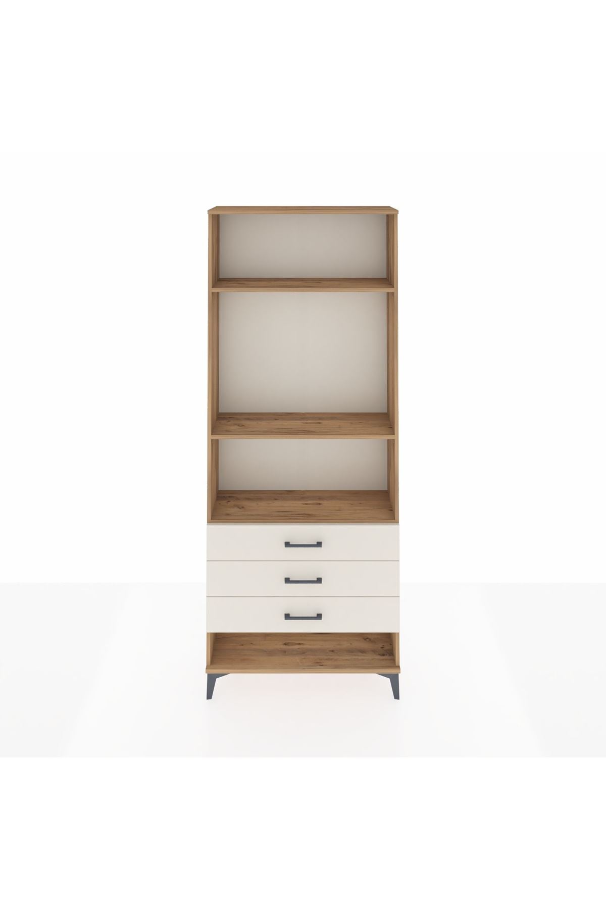 Arges Dolap 3 Raflı 3 Çekmeceli 88x30x221 - S30M048V7A