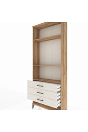 Arges Dolap 3 Raflı 3 Çekmeceli 88x30x221 - S30M048V7A