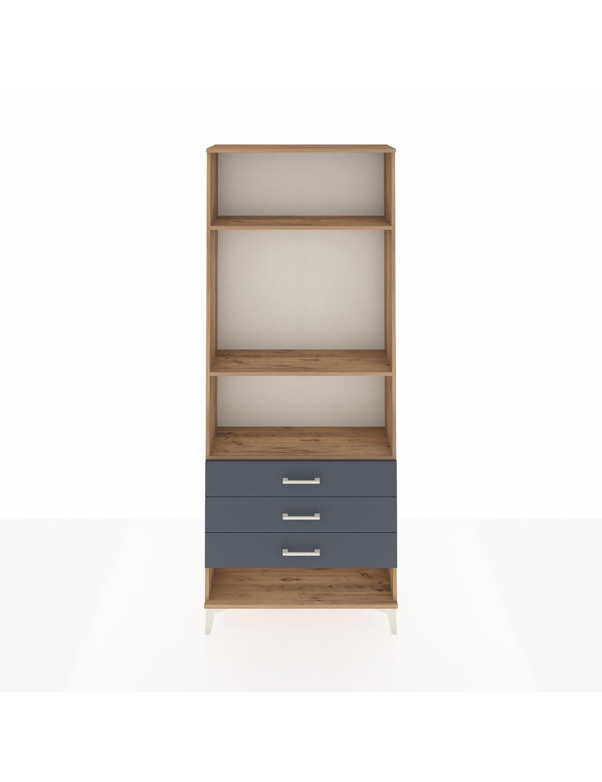 Arges Dolap 3 Raflı 3 Çekmeceli 88x30x221 - S30M048V8A