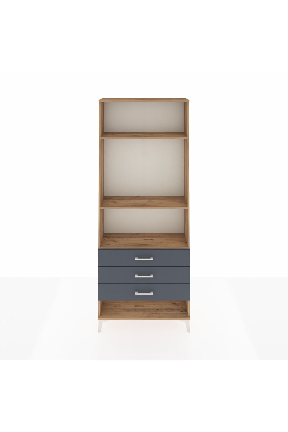 Arges Dolap 3 Raflı 3 Çekmeceli 88x30x221 - S30M048V8A
