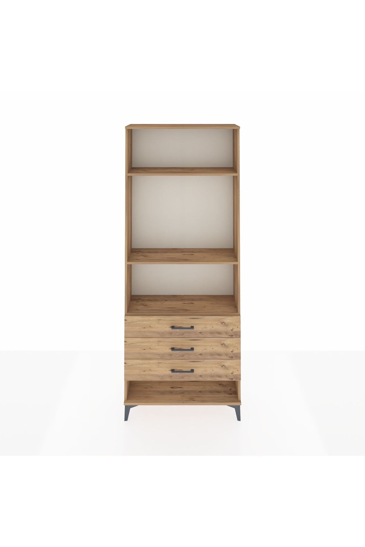 Arges Dolap 3 Raflı 3 Çekmeceli 88x30x221 - S30M048V9A