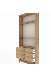 Arges Dolap 3 Raflı 3 Çekmeceli 88x30x221 - S30M048V9A