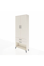 Arges Dolap 2 Raflı 2 Çekmeceli Tek Askılı 88x30x221 - S30M049V1A