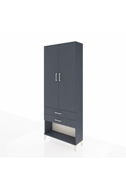 Arges Dolap 2 Raflı 2 Çekmeceli Tek Askılı 88x30x221 - S30M049V5A