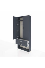 Arges Dolap 2 Raflı 2 Çekmeceli Tek Askılı 88x30x221 - S30M049V5A