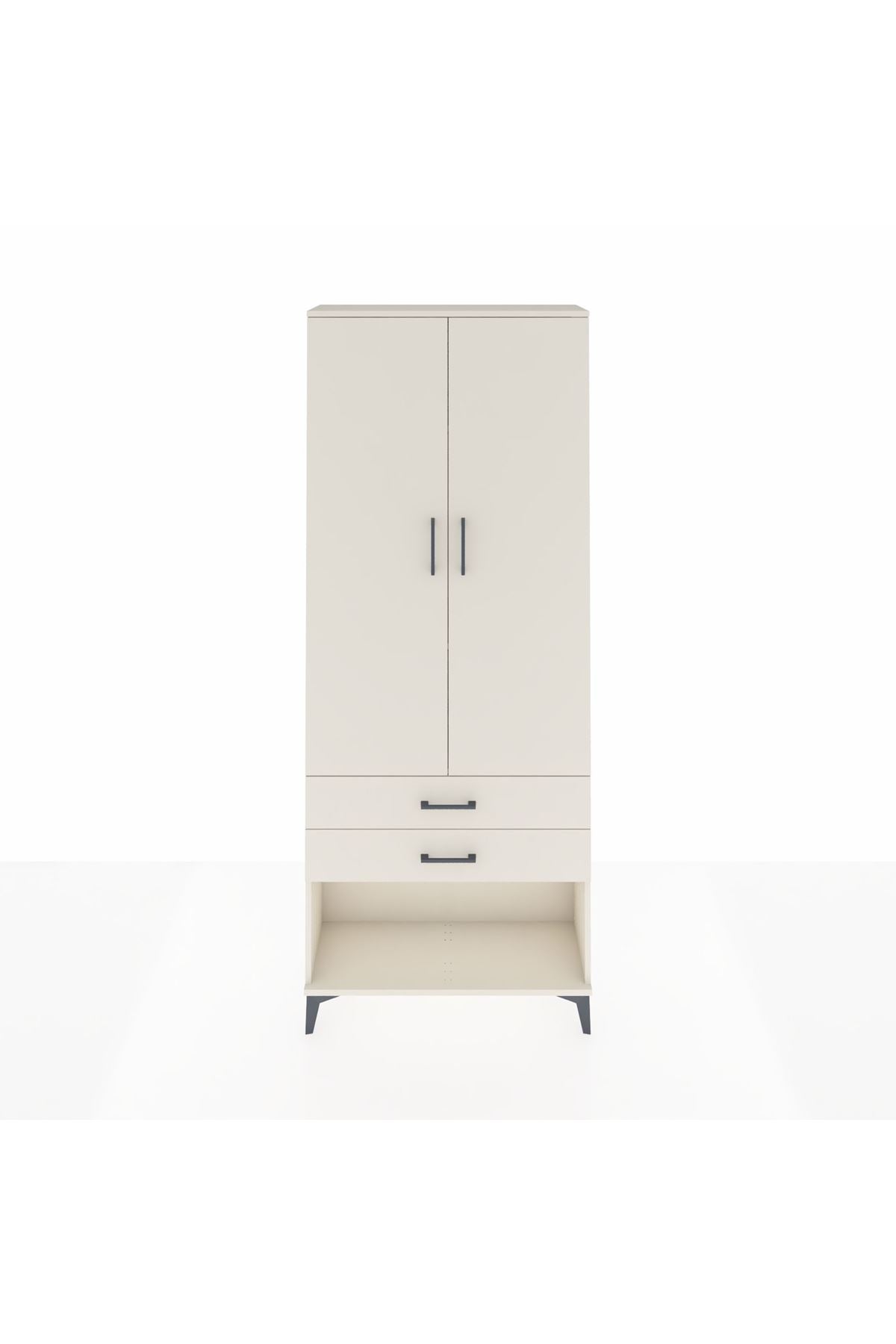 Arges Dolap 3 Raflı 2 Çekmeceli 2 Kapaklı 88x30x221 - S30M050V1A