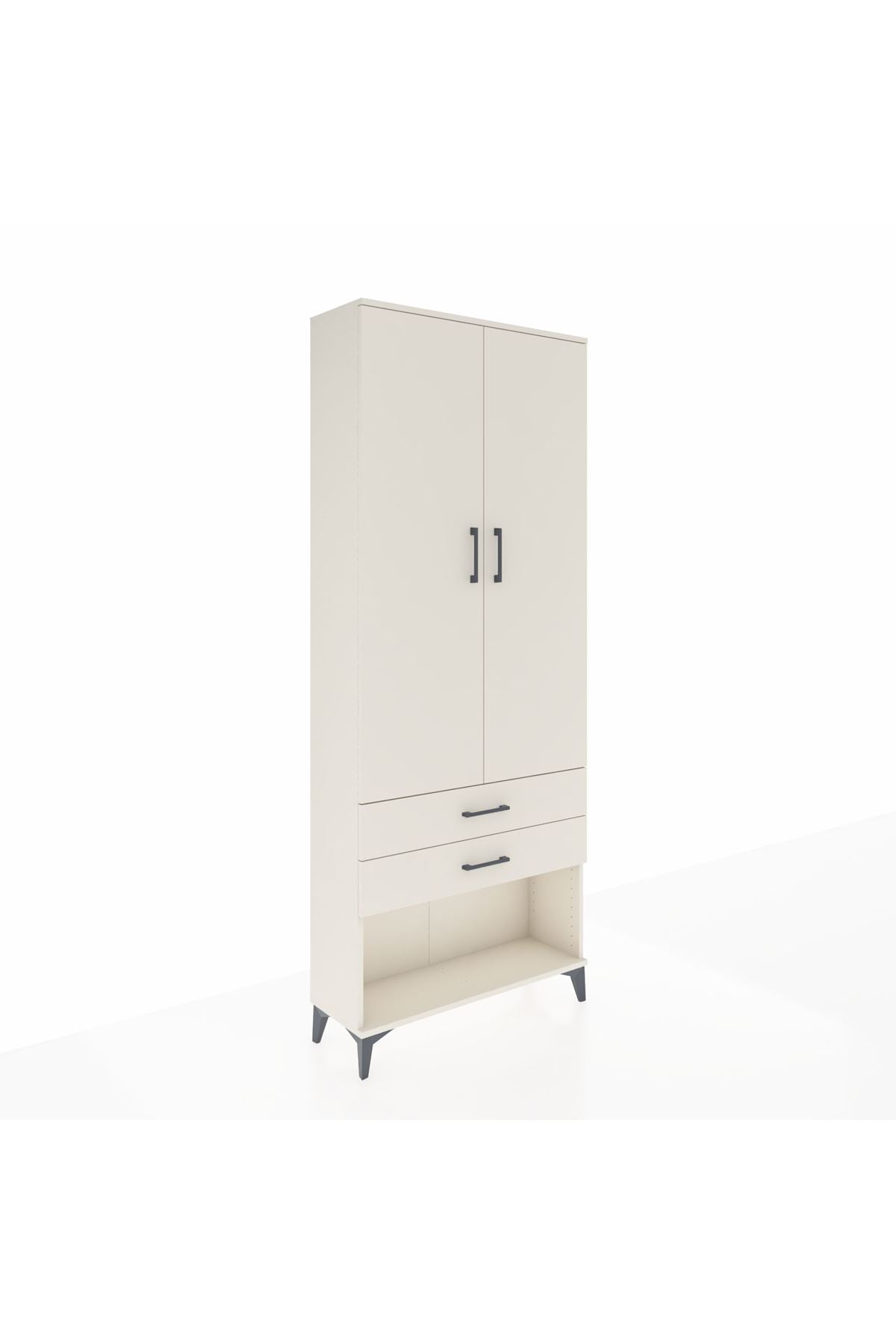 Arges Dolap 3 Raflı 2 Çekmeceli 2 Kapaklı 88x30x221 - S30M050V1A