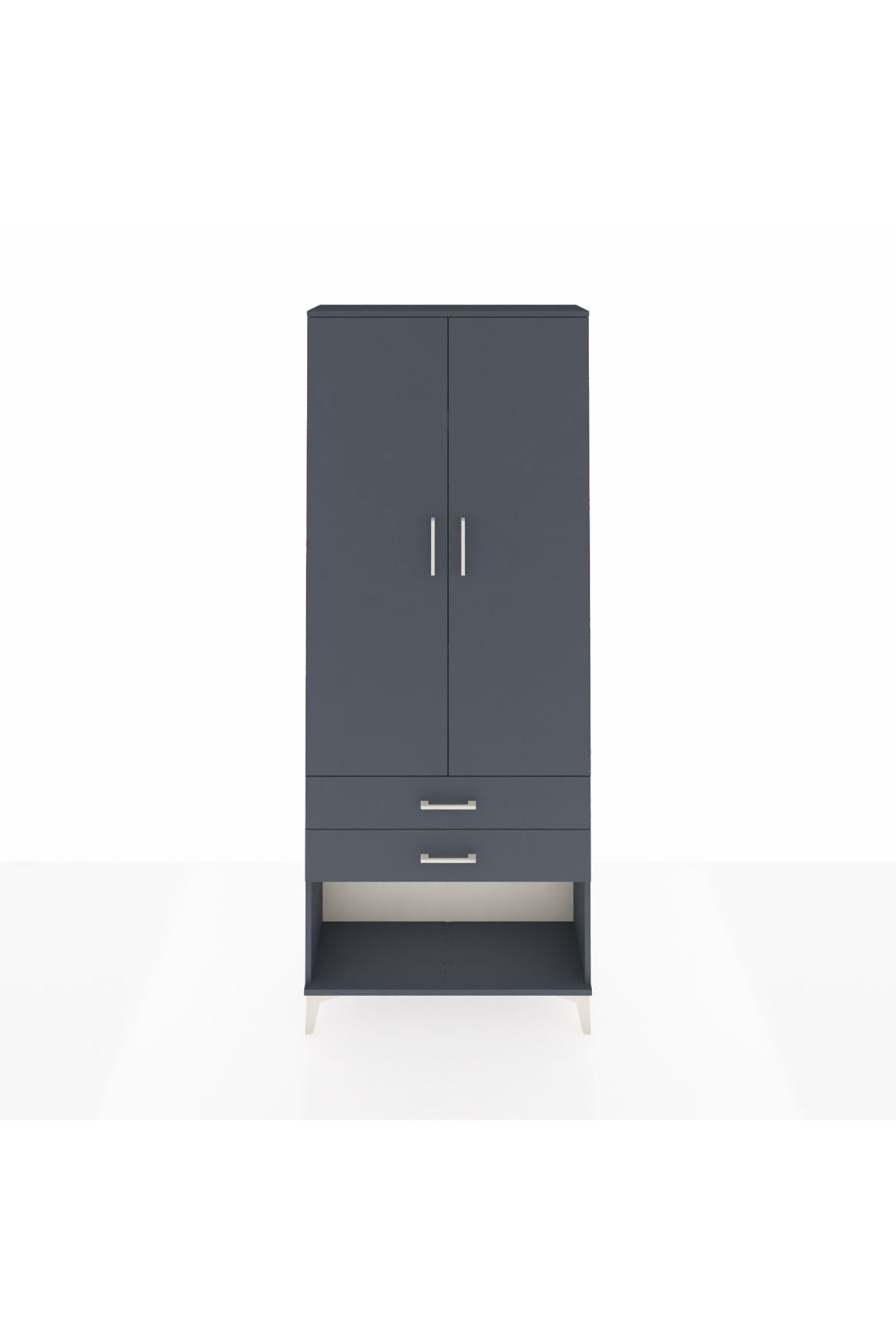 Arges Dolap 3 Raflı 2 Çekmeceli 2 Kapaklı 88x30x221 - S30M050V5A