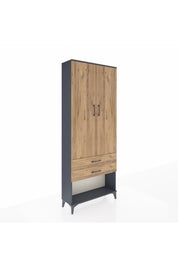 Arges Dolap 3 Raflı 2 Çekmeceli 2 Kapaklı 88x30x221 - S30M050V6A