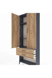 Arges Dolap 3 Raflı 2 Çekmeceli 2 Kapaklı 88x30x221 - S30M050V6A