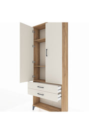 Arges Dolap 3 Raflı 2 Çekmeceli 2 Kapaklı 88x30x221 - S30M050V7A