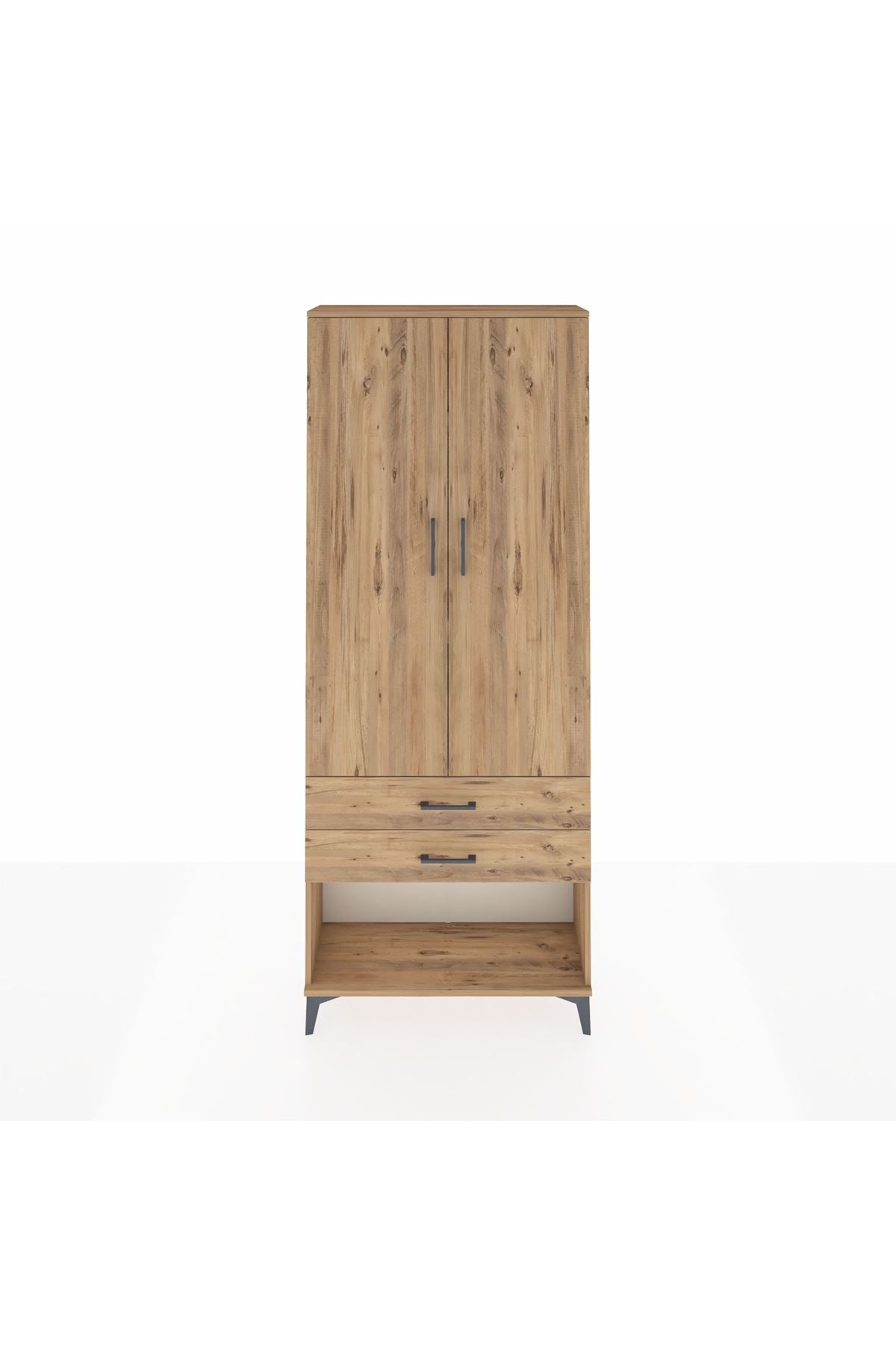 Arges Dolap 3 Raflı 2 Çekmeceli 2 Kapaklı 88x30x221 - S30M050V9A