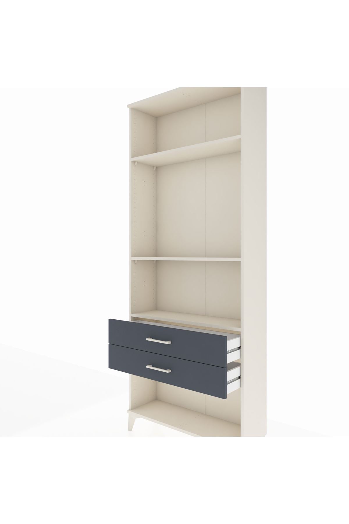 Arges Dolap 3 Raflı 2 Çekmeceli 88x30x221 - S30M051V2A
