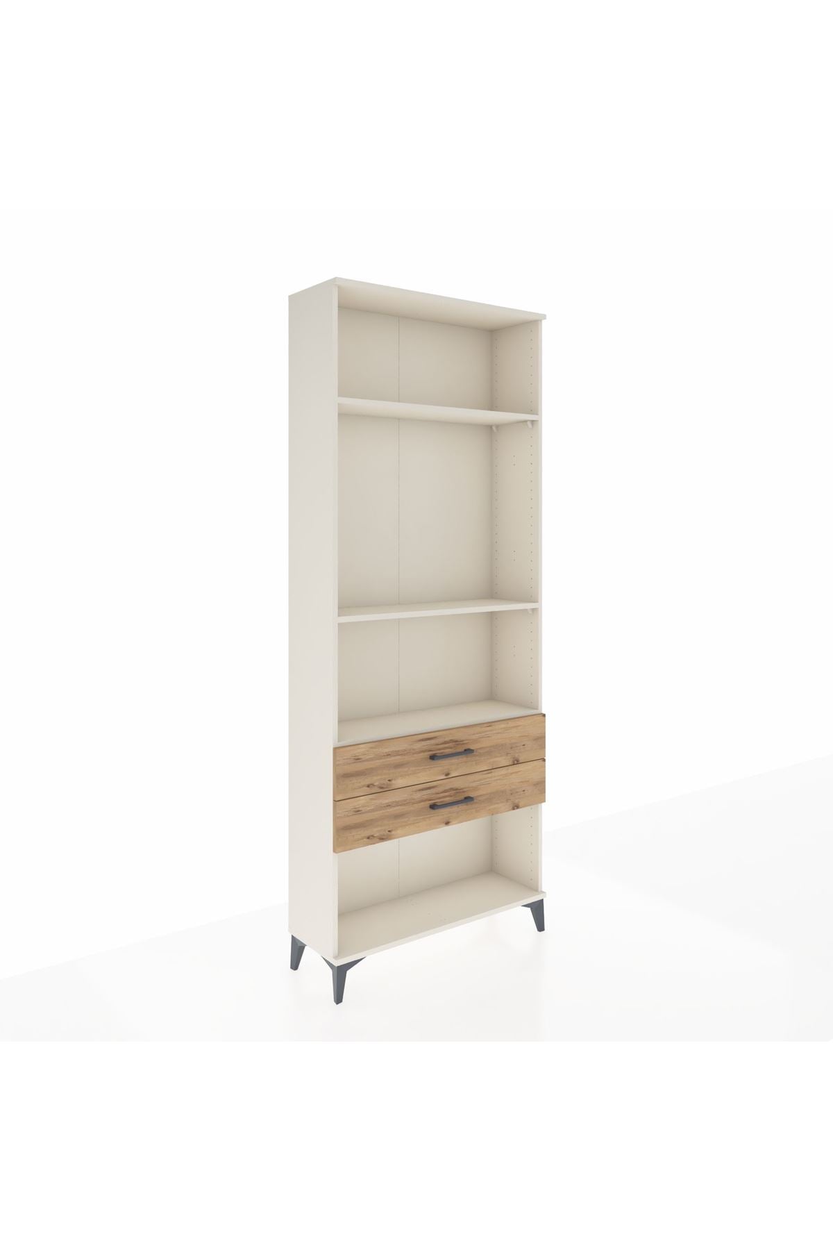 Arges Dolap 3 Raflı 2 Çekmeceli 88x30x221 - S30M051V3A