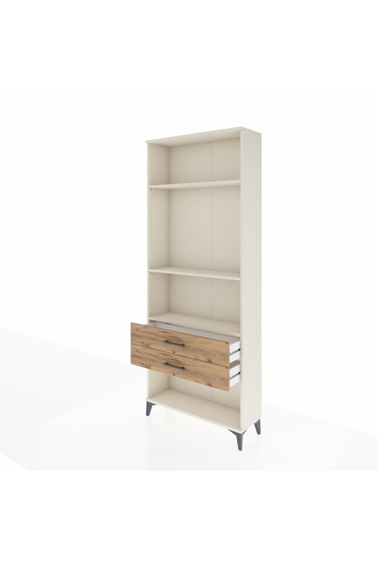 Arges Dolap 3 Raflı 2 Çekmeceli 88x30x221 - S30M051V3A