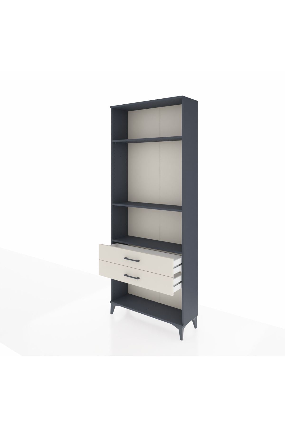 Arges Dolap 3 Raflı 2 Çekmeceli 88x30x221 - S30M051V4A