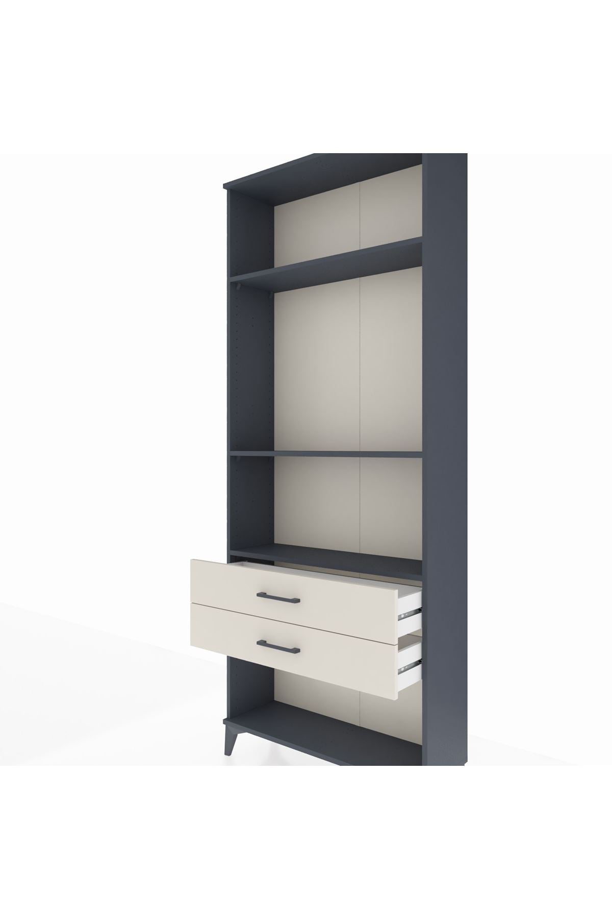 Arges Dolap 3 Raflı 2 Çekmeceli 88x30x221 - S30M051V4A