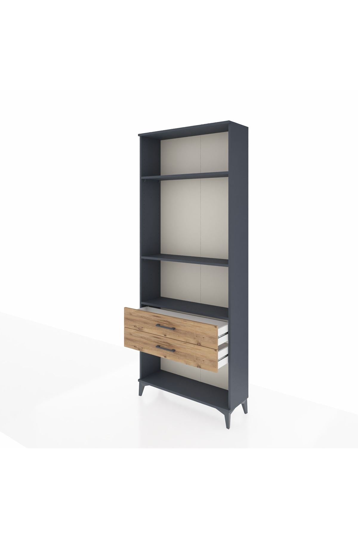 Arges Dolap 3 Raflı 2 Çekmeceli 88x30x221 - S30M051V6A